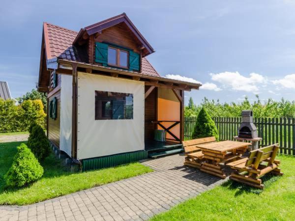 Apartamentowe Domki Drewniane Colorado Karwia Exterior foto