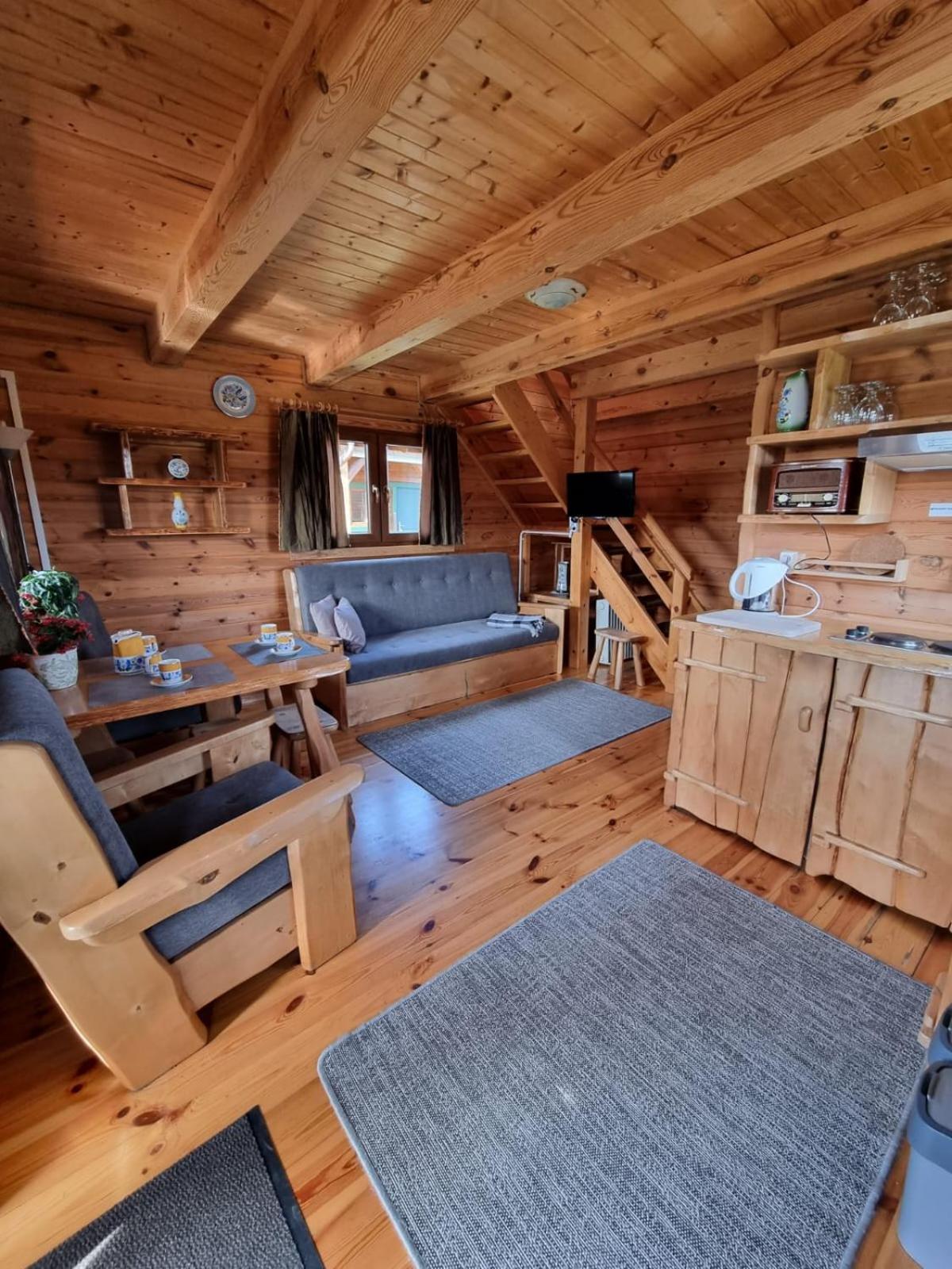 Apartamentowe Domki Drewniane Colorado Karwia Exterior foto